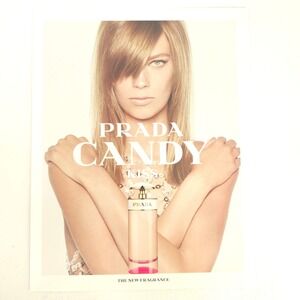 Prada Candy Kiss Perfume Print Ad Fragrance Promo Scent Strip 2017 Collector Art